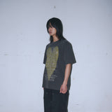 Untitled Heart Logo Pigment Wash Short Sleeve Washed Black