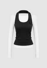 Lea Halter Layered Slim Top