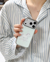 [Magsafe] MINT PONY Silver Glass Bumper Case