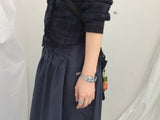ruffle frill checkered short shirt