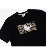OC ヌードル X QT8 タイガーカモTシャツ (ブラック)