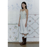 WOOL BLOOMER BERMUDA PANTS_WHITE