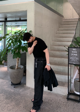  Jake Summer Daily Silket Hachi Round Short Sleeve Knit