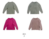 Luzi Round Wide Casual Long-Sleeve T-Shirt