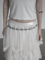 Pre-lace Trimmed Sleeveless