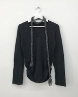 Ripi Side Button Knit+Scarf (4color)