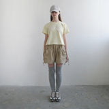 Beige Big Pocket Short