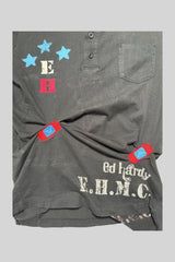 GRRRL BANDAGE GATHER POLO SHIRT