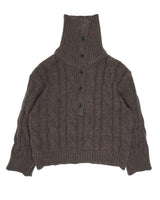  HIGHNECK BUTTON KNIT