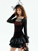 Emoha Double Layer Ballet Punk Skirt