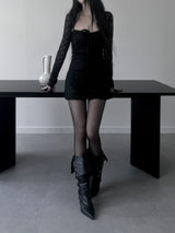 black square mini one-piece