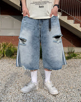 Labon Track Bermuda Denim Pants