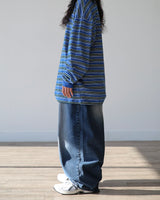 BLOWN WIDE DENIM PANTS