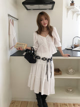 Pomelo v lace blouse