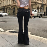 [MADE] Pair, back pocket flared denim pants