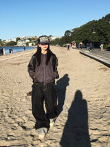 Bridge Roll-Up Raw Wide Pants (2c)