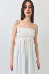 Smocking Skirt / White