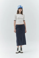 KIRSH PLAIN SLIM FIT RINGER T-SHIRT - WHITE