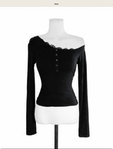 seti one off lace top