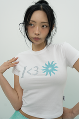 I < 3 SUN TEE _ white