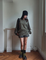 Rosie SelfpaウォッシングオーバーTシャツ
