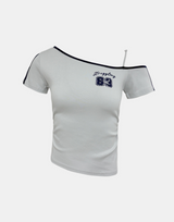 Struggle オフショルダーグラフィックTシャツ