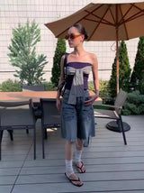 Catch Me Strap Banding Tube Top