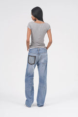 That's neat - Low-Rise Distressed Lightweight Denim Jeans