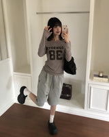 セントUスタッドピンタックバンディングバミューダスウェットパンツ