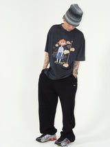 2way string pants_black