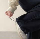 Angel Wing Star Pocket Embroidery Wide Banding Pants