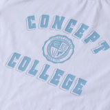 Sky Blue Classic Big Logo Crew Neck White Short Sleeve T-shirt [Unisex]