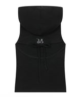 HIKA HOOD CROP BACKLESS SLEEVELESS (2COLOR)