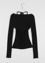DOT SLEEVELESS BOLERO