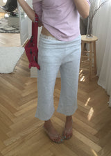 FOLDING CROP CAPRI PANTS (2color)