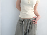 Round U button slim top