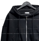 [U-BASIC] Tom Brushed Two Way Crop Hood Zip-Up
