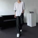 NOS119 ダブルベルトノンフェードデニムパンツ (XS–L)