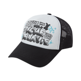 25SS ARTWORK MESH TRUCKER BALL CAP BLACK