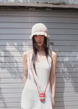 Clover Ruffle Beanie - Light Pink