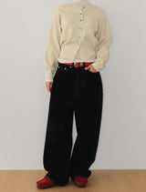 ESSENTIAL ROUND KNIT CARDIGAN