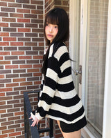 クロイ デリケートフィット ストライプ サマーニット