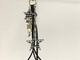 Hippie star keyring