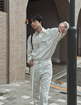 Take Belted Cotton Pants