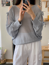 ショルダースリットリボンニット（5色）