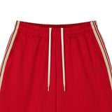 Tesen Bermuda Track Shorts Red