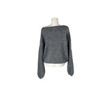 Peto Loose Fit Pendant Lip Neck One-Shoulder Knit