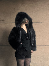 Sado Hoodie Fur Jacket