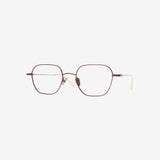 Knouun Square titanium glasses CODE. 103. C Brown