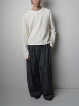 TP4 Waffle-Knit Henley Shirt